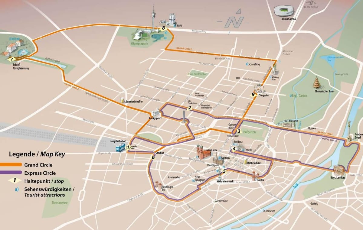 estació central d'autobusos de munic mapa