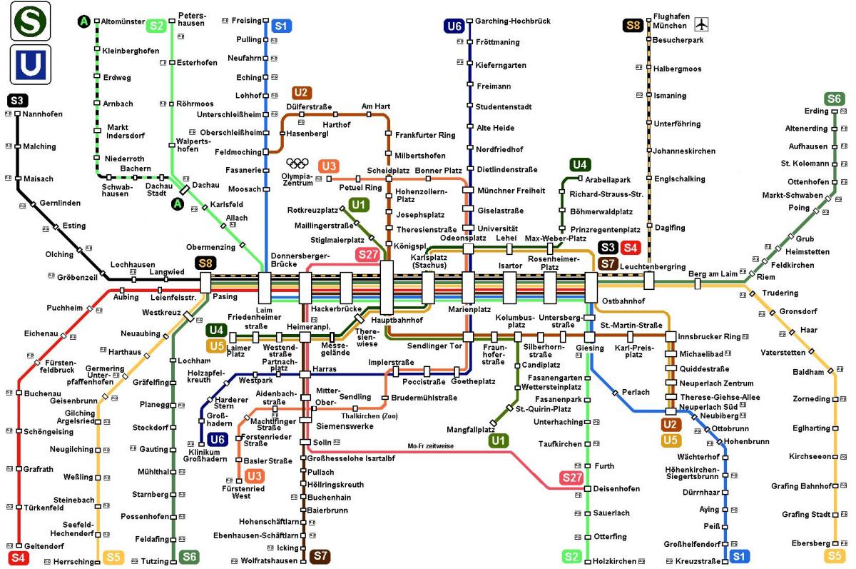 gràcies al mapa de metro de munic alemanya