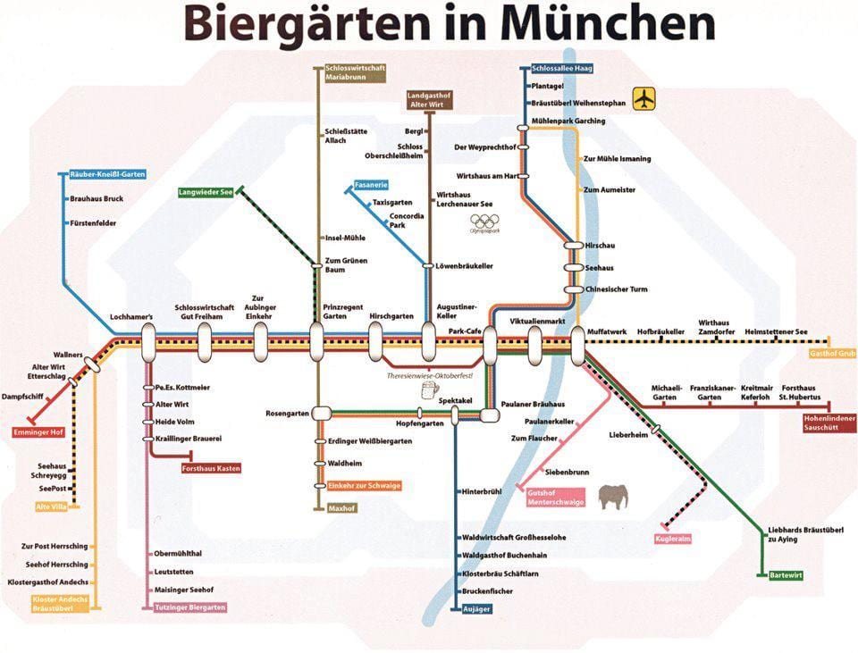 Mapa de munic cervesa jardí