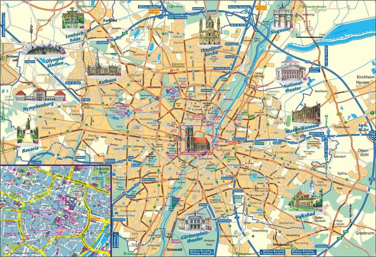mapa de la ciutat de munic alemanya