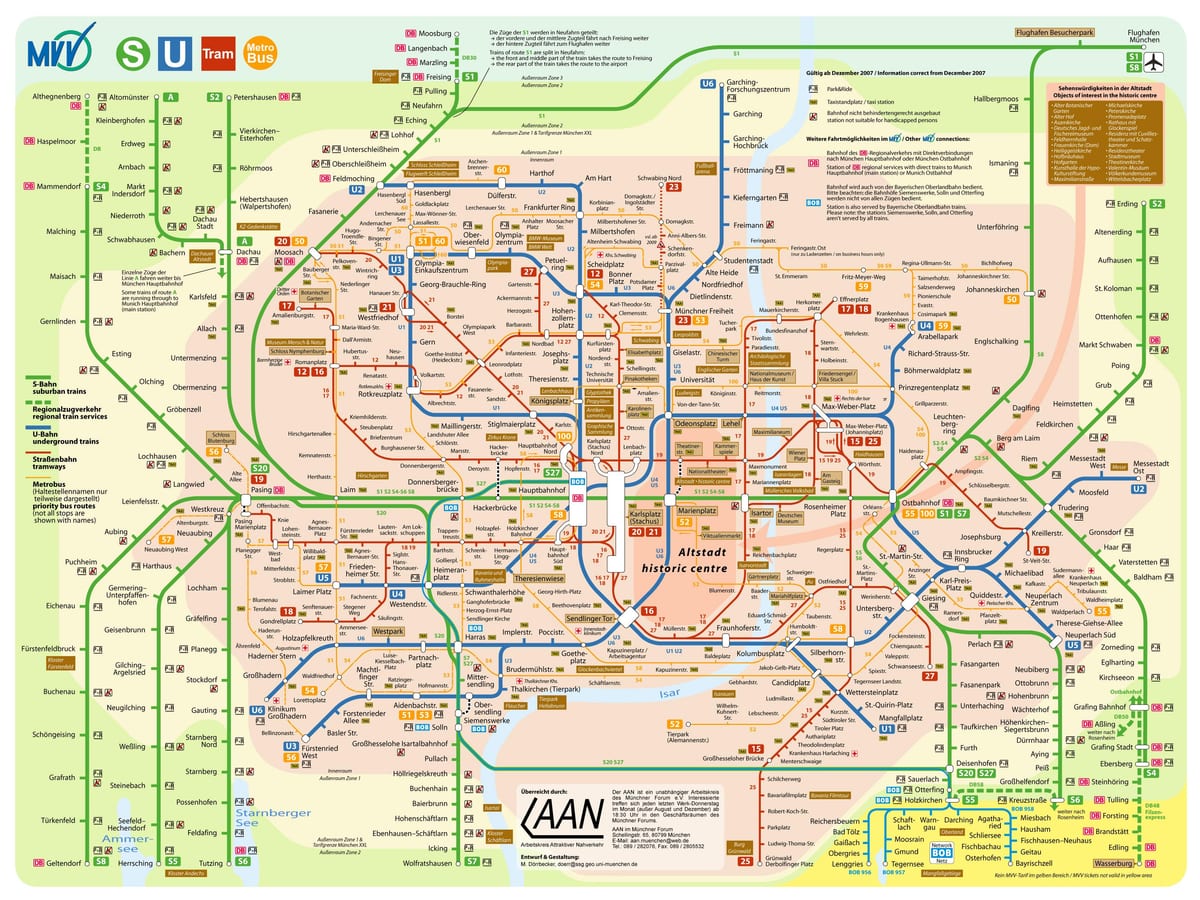 mapa de transport munic
