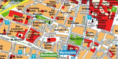 Mapa de carrers del centre de munic