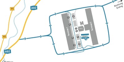 L'aeroport de munic, lloguer de cotxes mapa