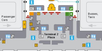 Mapa de l'aeroport de munic arribades