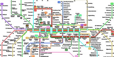 Mapa de munchen metro