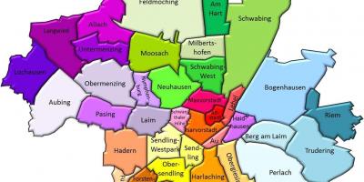 Munic districtes mapa