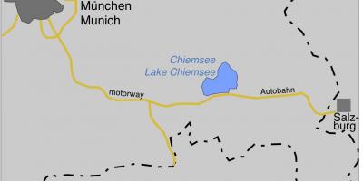 Mapa ofmunich llacs 