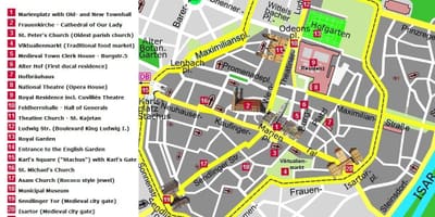 Munic mapa atraccions