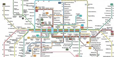 Munchen transport mapa