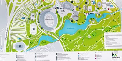 Mapa del parc olímpic de munic